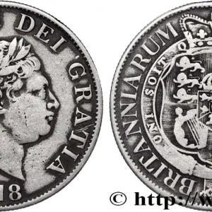 GRANDE-BRETAGNE - GEORGES III 1/2 Crown Georges III 1818 fwo_823026 Monde Affaire À Saisir