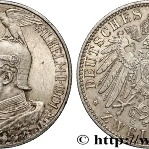 ALLEMAGNE - PRUSSE 2 Mark Guillaume II 200e anniversaire de la Prusse 1901 Berlin fwo_824935 Monde Marque