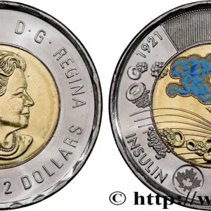 Prix Réduit CANADA 2 Dollars Centenaire de la découverte de l’insuline 2021 fwo_825107 Monde