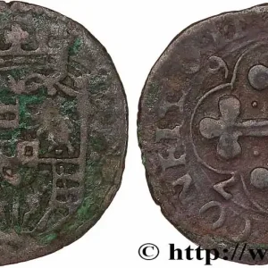 Petit Prix SAVOIE - DUCHÉ DE SAVOIE - EMMANUEL-PHILIBERT DIT "TÊTE DE FER" Sol, 4e type (soldo di IV tipo) 1579 Chambery fwo_777600 Monde