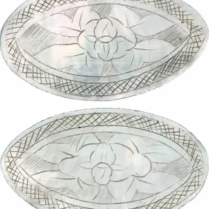 Expédié Aujourd’hui CHINE Jeton de jeux en nacre ovale XIXe fwo_783883 Monde