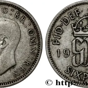 Premium ROYAUME-UNI 6 Pence Georges VI 1940 fwo_808441 Monde