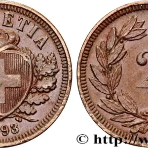 Bon Marché SUISSE 2 Centimes 1893 Berne fwo_816054 Monde