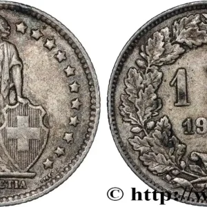 Petit Prix SUISSE 1 Franc Helvetia 1939 Berne fwo_818122 Monde