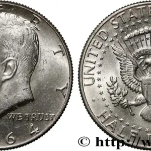 ÉTATS-UNIS D'AMÉRIQUE 1/2 Dollar Kennedy 1964 Philadelphie fwo_819596 Monde Jusqu’à Épuisement Des Stocks