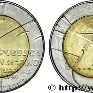 SAINT-MARIN 500 Lire ‘1600 ans d’histoire’ 1990 Rome - R fwo_821383 Monde Vente Directe