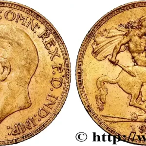 OR, PALLADIUM ET PLATINE INVESTISSEMENT 1 Souverain Georges V 1931 Afrique du Sud fwo_834549 Monde Tendance