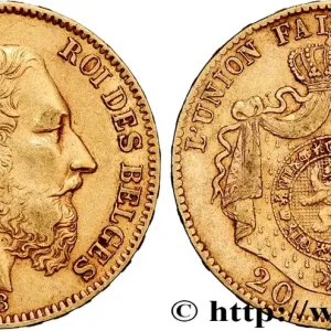 Nouvel Arrivage OR, PALLADIUM ET PLATINE INVESTISSEMENT 20 Francs Léopold II 1868 Bruxelles fwo_834603 Monde