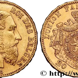 OR, PALLADIUM ET PLATINE INVESTISSEMENT 20 Francs Léopold II 1875 Bruxelles fwo_834609 Monde En Vogue