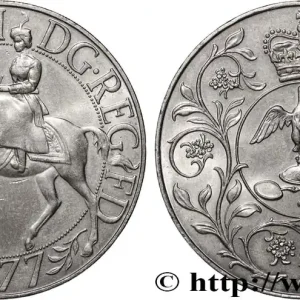 ROYAUME-UNI 25 New Pence jubilé d’argent d’Elisabeth II 1977 fwo_840133 Monde Bon Plan