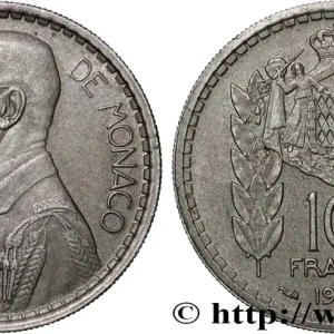 MONACO 10 Francs Louis II 1946 Paris fwo_840182 Monde Retour Gratuit