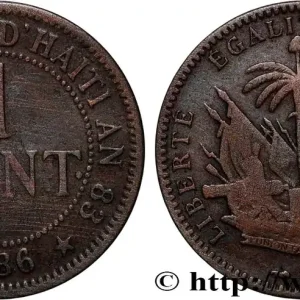 Exclusif HAÏTI 1 Centime 1886 Paris fwo_840188 Monde