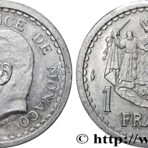 MONACO 1 Franc Louis II 1943 Paris fwo_840265 Monde Bon Plan