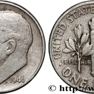 Meilleure Vente ÉTATS-UNIS D'AMÉRIQUE 1 Dime (10 Cents) Roosevelt 1946 Philadelphie fwo_840276 Monde