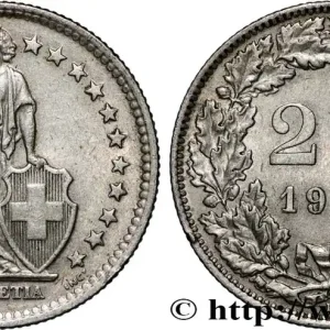 Populaire SUISSE 2 Francs Helvetia 1963 Berne fwo_840279 Monde