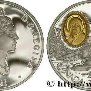 Soldes CANADA 20 Dollars proof Elisabeth II / Hydravion de Haviland Beaver 1991 fwo_840494 Monde