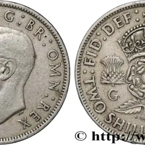 Offre Spéciale ROYAUME-UNI 2 Shillings Georges VI 1948 fwo_840612 Monde