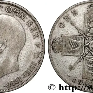 Authentique ROYAUME-UNI 1 Florin Georges V 1923 fwo_840641 Monde