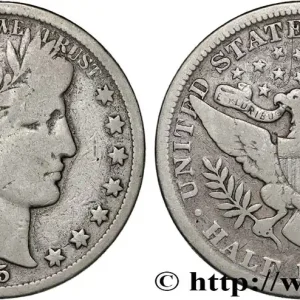 ÉTATS-UNIS D'AMÉRIQUE 1/2 Dollar Barber 1895 La Nouvelle Orléans fwo_835747 Monde Paiement Sécurisé