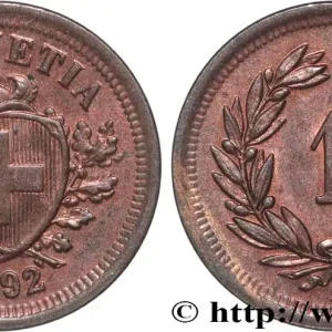 Offre Limitée SUISSE 1 Centime (Rappen) 1892 Berne fwo_836063 Monde