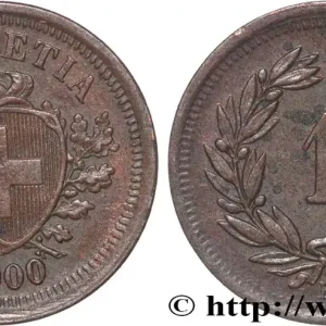 SUISSE 1 Centime (Rappen) Croix Suisse 1900 Berne - B fwo_836141 Monde Vente Directe