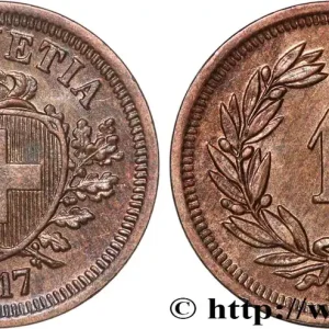SUISSE 1 Centime (Rappen) Croix Suisse 1917 Berne fwo_836313 Monde Vente Directe