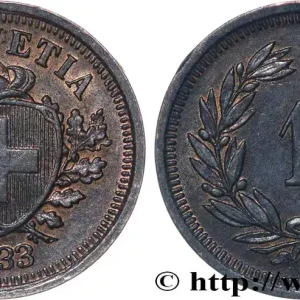 SUISSE 1 Centime (Rappen) Croix Suisse 1933 Berne fwo_836482 Monde Acheter Direct