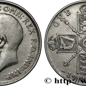 ROYAUME-UNI 1 Florin Georges V 1914 fwo_842028 Monde Meilleur Prix