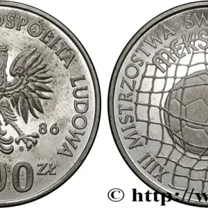 POLOGNE 500 Zlotych Coupe du monde de football 1986 Varsovie fwo_830537 Monde Meilleur Prix
