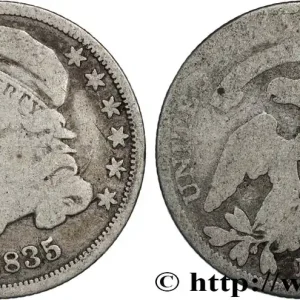 ÉTATS-UNIS D'AMÉRIQUE 10 Cents (1 Dime) type “capped bust” 1835 Philadelphie fwo_830663 Monde Nouvelle Collection