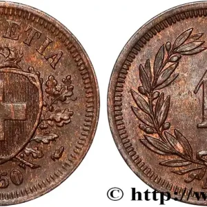 SUISSE 1 Centime (Rappen) 1850 Paris fwo_835822 Monde Must-Have