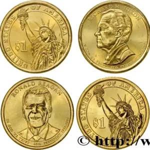 Livraison Express ÉTATS-UNIS D'AMÉRIQUE Lot de trois monnaies présidentielles 2016 Denver fwo_600705 Monde