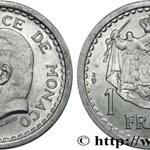 MONACO 1 Franc Louis II (1943) Paris fwo_736599 Monde Haute Qualité