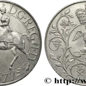 ROYAUME-UNI 25 New Pence jubilé d’argent d’Elisabeth II 1977 fwo_758796 Monde Bon Plan