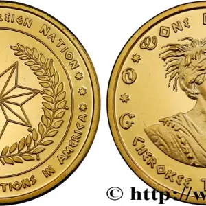 Certifié ÉTATS UNIS D'AMÉRIQUE - Tribus Amérindiennes 1 Dollar Cherokee Tribes 2017 fwo_807019 Monde