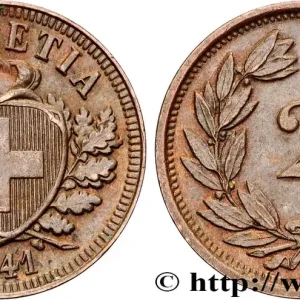 Marque SUISSE 2 Centimes (Rappen) croix suisse 1941 Berne - B fwo_816167 Monde