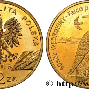 Jusqu’à Épuisement Des Stocks POLOGNE 2 Zlote aigle / faucon pèlerin 2008 Varsovie fwo_819034 Monde