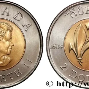 CANADA 2 Dollars Elisabeth II / 400e anniversaire de la ville de Québec 2008 fwo_819253 Monde Garantie Incluse