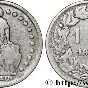 Nouvelle Collection SUISSE 1 Franc Helvetia 1906 Berne fwo_821610 Monde