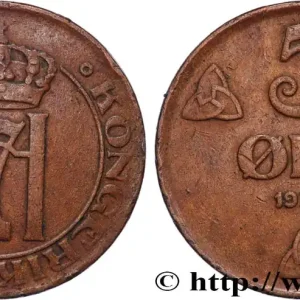 Top Qualité NORVÈGE 5 Ore Haakon VII 1922 fwo_822156 Monde