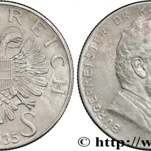 Garantie Incluse AUTRICHE 2 Schilling 25e anniversaire de la mort du Dr Karl Lueger, ancien maire de Vienne 1935 fwo_822724 Monde