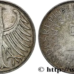 Nouvel Arrivage ALLEMAGNE 5 Mark aigle 1951 Hambourg - J fwo_824833 Monde