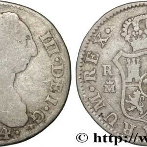ESPAGNE 2 Reales Charles III 1774 Madrid fwo_829941 Monde Édition Limitée