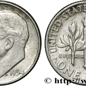 ÉTATS-UNIS D'AMÉRIQUE 1 Dime Mercury 1954 Philadelphie fwo_831926 Monde Artisanat