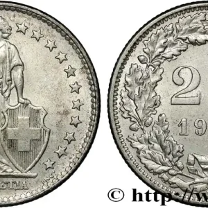 SUISSE 2 Francs Helvetia 1965 Berne fwo_831940 Monde Certifié