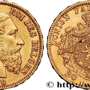 OR, PALLADIUM ET PLATINE INVESTISSEMENT 20 Francs Léopold II 1870 Bruxelles fwo_834605 Monde Prix Bas