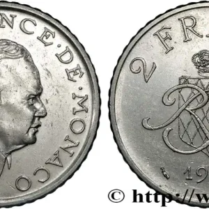 MONACO 2 Francs Rainier III 1982 Paris fwo_841494 Monde Must-Have