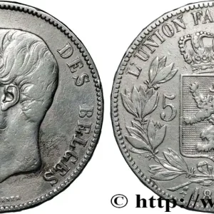 Must-Have BELGIQUE 5 Francs Léopold II 1873 fwo_841846 Monde