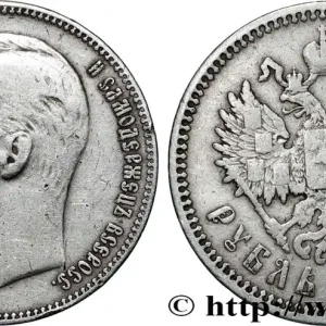 RUSSIE - NICOLAS II 1 Rouble 1907 Saint-Petersbourg fwo_842160 Monde Fait Main