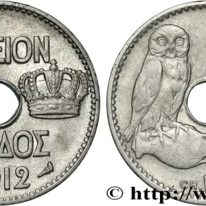 En Vogue GRÈCE 5 Lepta chouette 1912 Paris fwo_842224 Monde